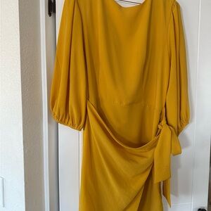 Vici Mustard Long Sleeve Dress